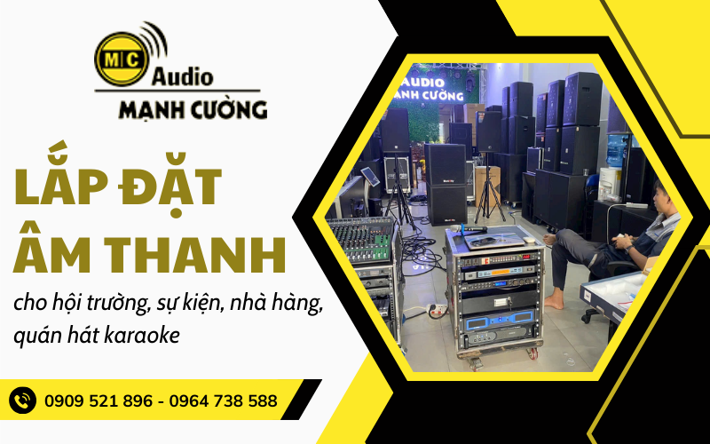 lắp đặt &acirc;m thanh qu&aacute;n h&aacute;t karaoke